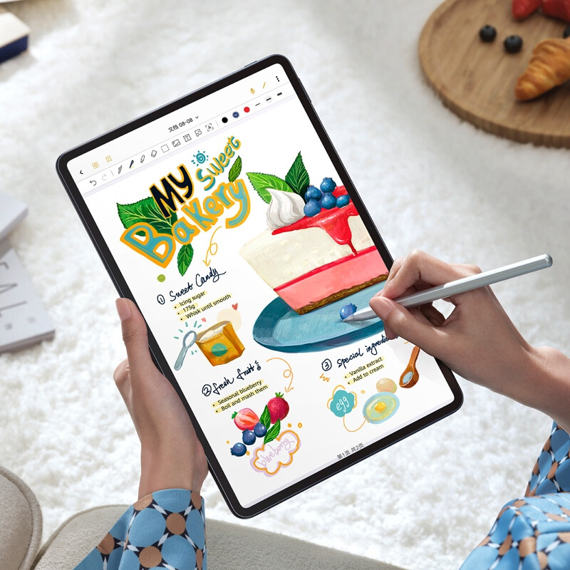 华为HUAWEI MatePad Pro 12.6英寸2021款鸿蒙HarmonyOS麒麟9000E OLED全面屏平板电脑 8+256GB WIFI曜石灰