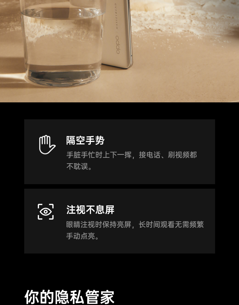 OPPO Find X5 Pro 8+256GB 黑釉 全新骁龙8 自研影像芯片 哈苏影像 5000万双主摄 120Hz 80W超级闪充 5G手机