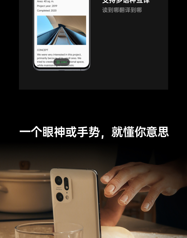 OPPO Find X5 Pro 8+256GB 黑釉 全新骁龙8 自研影像芯片 哈苏影像 5000万双主摄 120Hz 80W超级闪充 5G手机