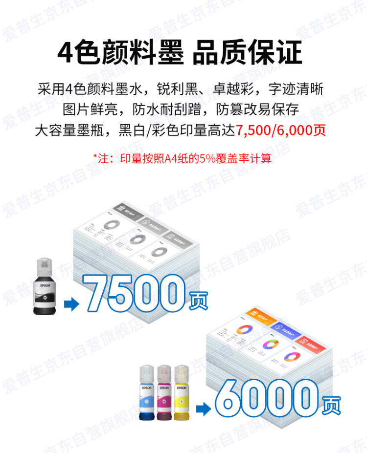 爱普生（EPSON) L15168 A3+复印机 彩色打印机 复合机 商务办公 有线/无线（黑白彩色同速 ）