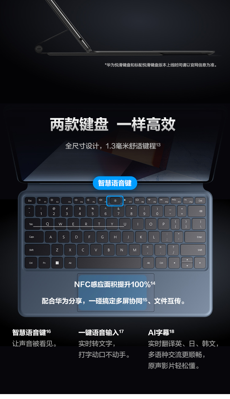 华为HUAWEI MateBook E 12.6英寸OLED全面屏二合一笔记本电脑 平板电脑 办公本11代酷睿i5 16+512GB WIFI