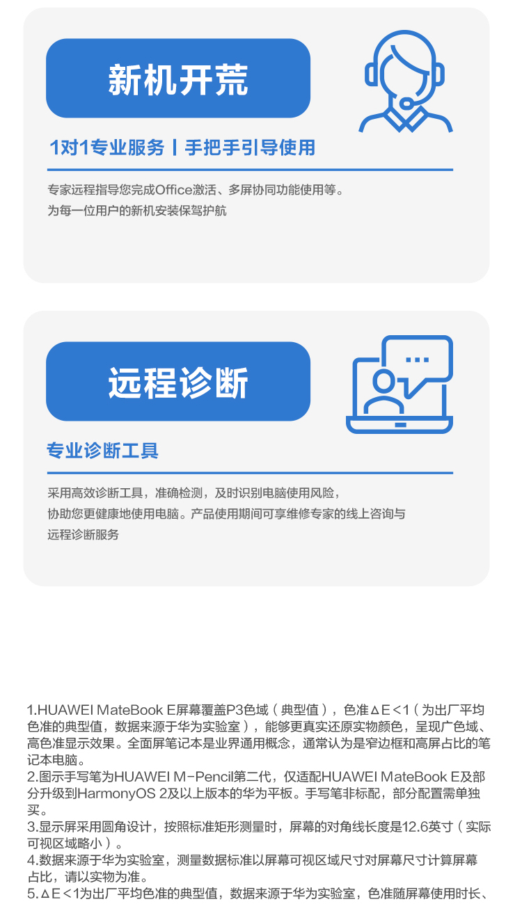 华为HUAWEI MateBook E 12.6英寸OLED全面屏二合一笔记本电脑 平板电脑 办公本11代酷睿i5 16+512GB WIFI
